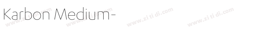 Karbon Medium字体转换